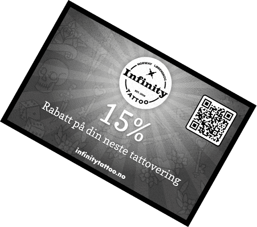 Black Infinity Tattoo gift card