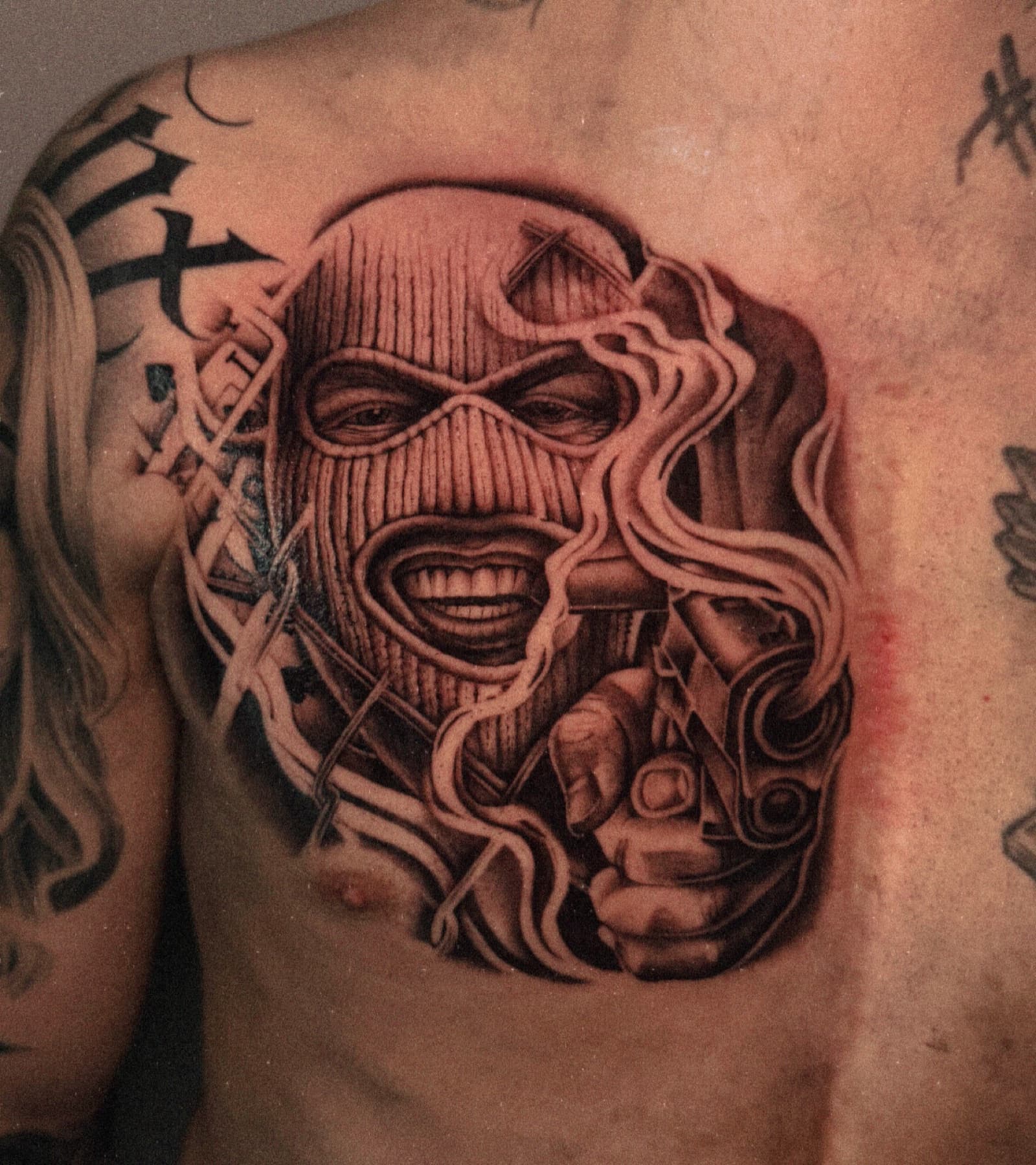 Custom tattoo composition